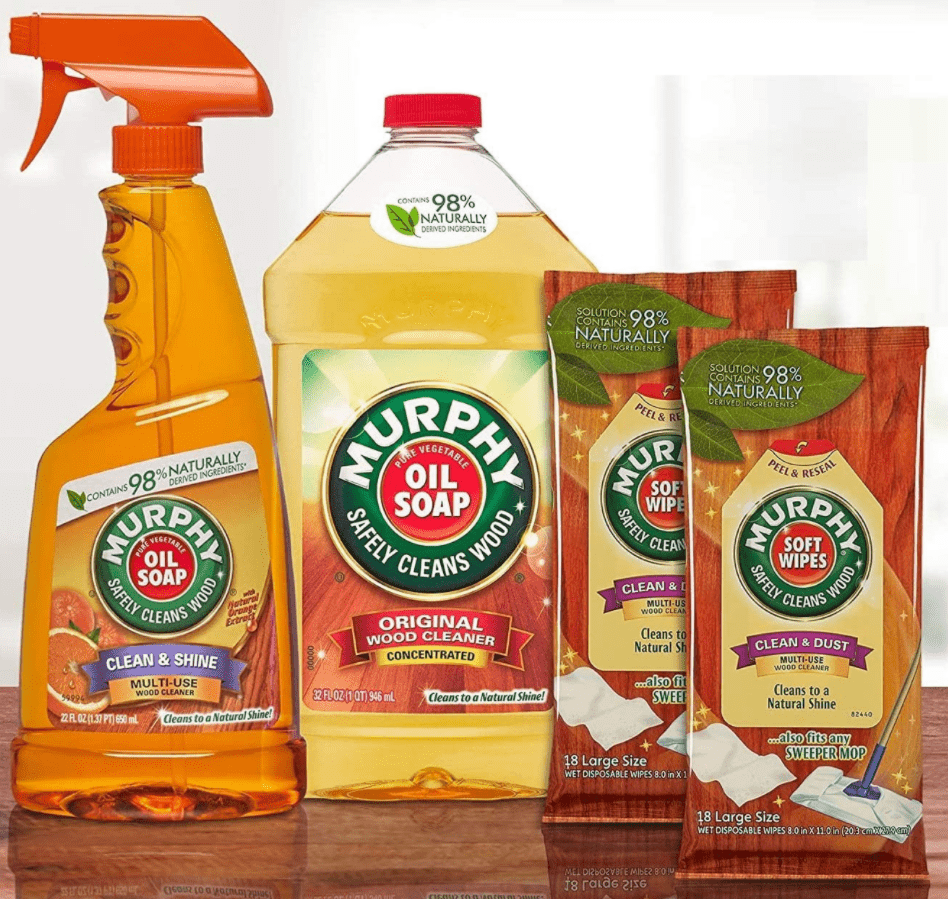 Clean sticky grease off with Murphy’s Oil Soap Quickly